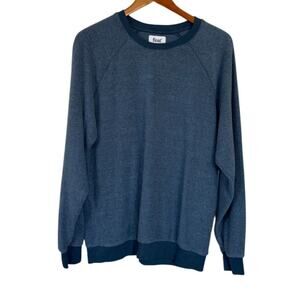 NWT Feat BlanketBlend‎ Sweatshirt Unisex Large Blue Loungwear Casual Crewneck